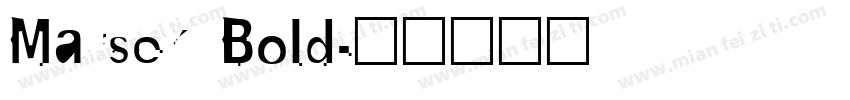 Marsek Bold字体转换